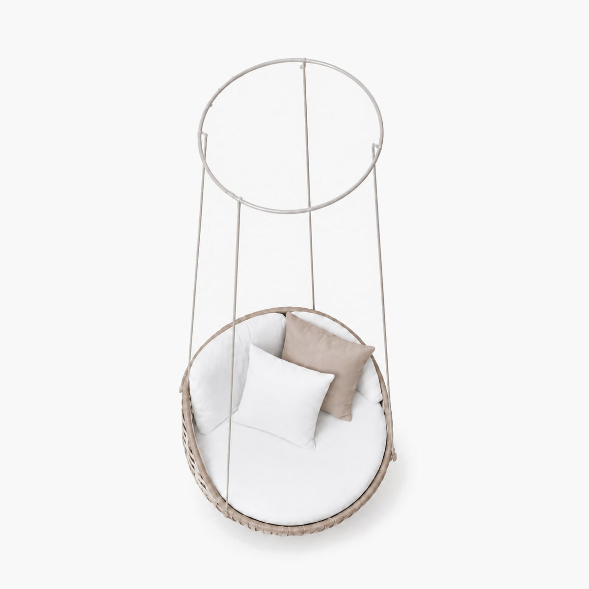 Portico Swing Seat, Single, overhead top view