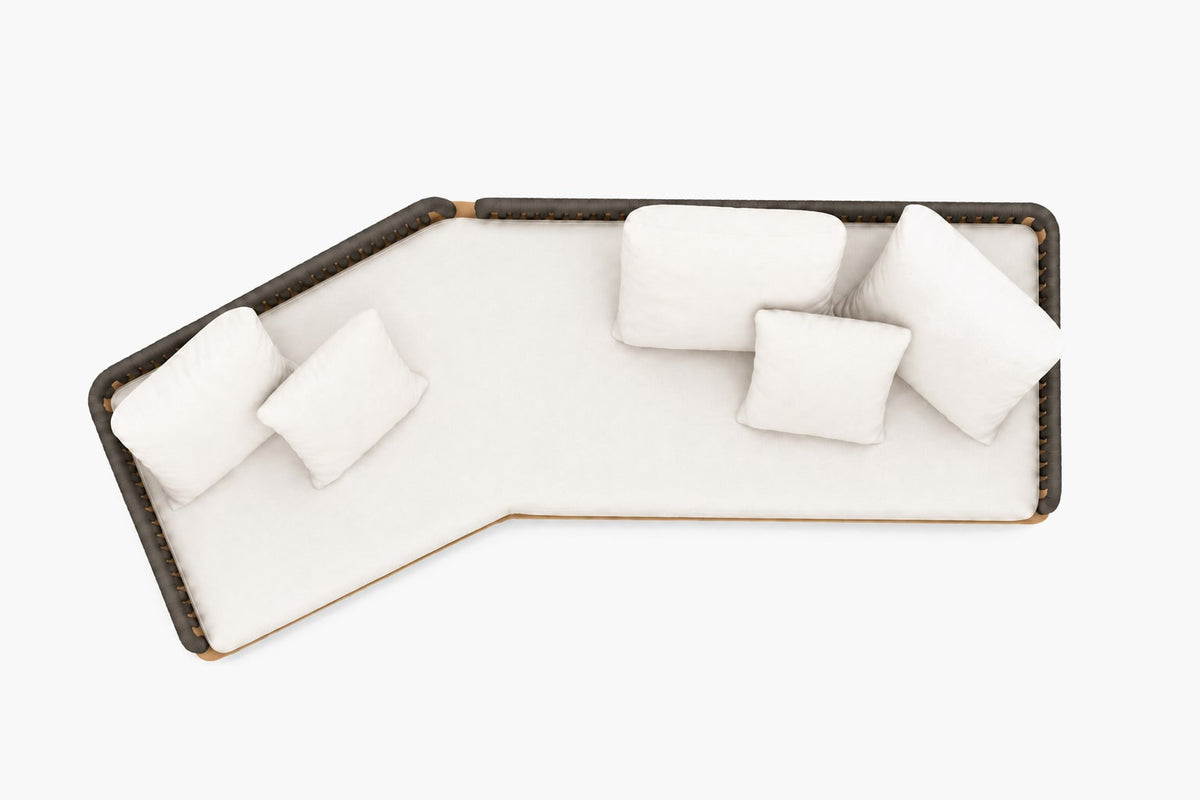Portofino Corner Sectional, overhead top view