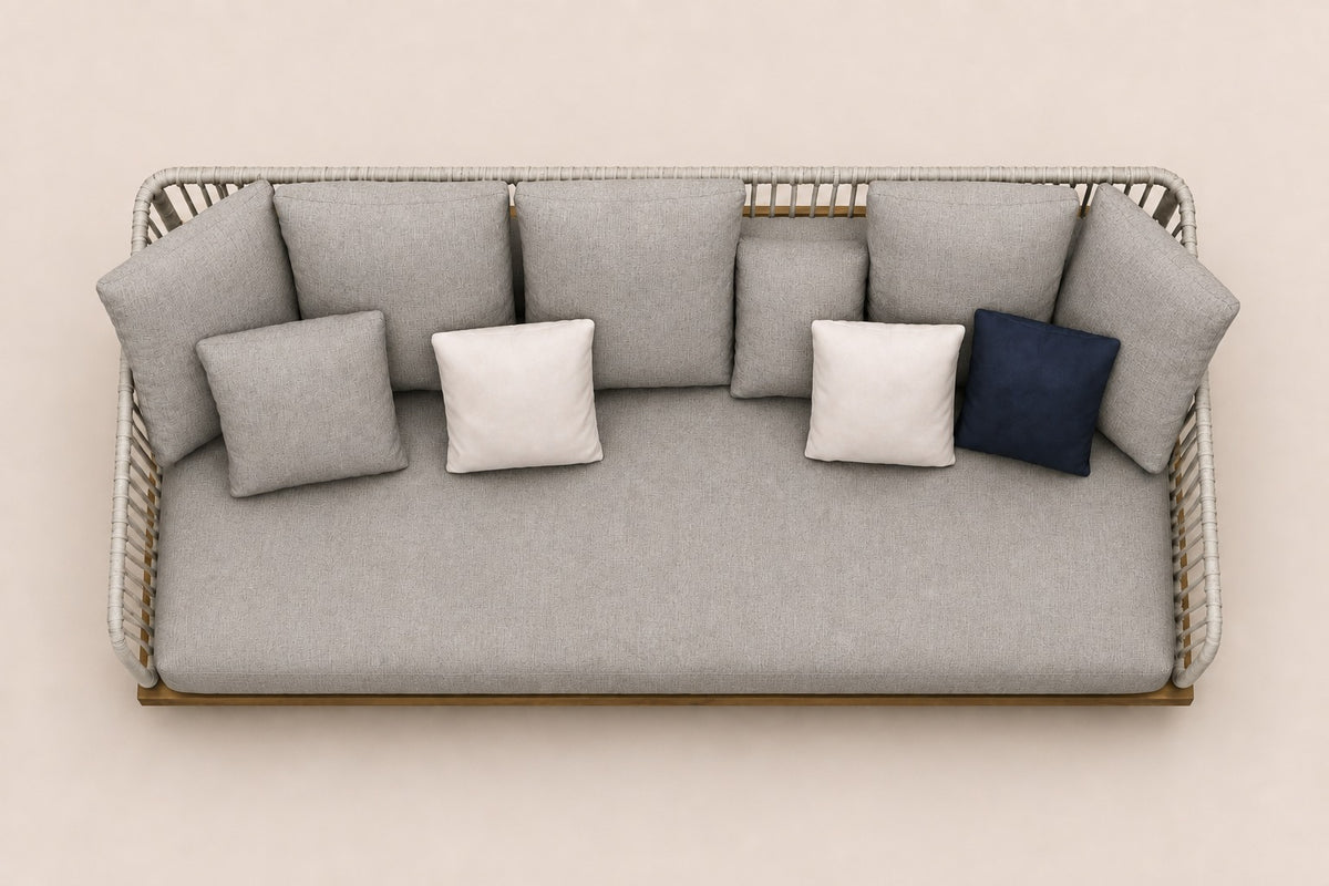 Portofino Sofa, 166 cm, overhead top view