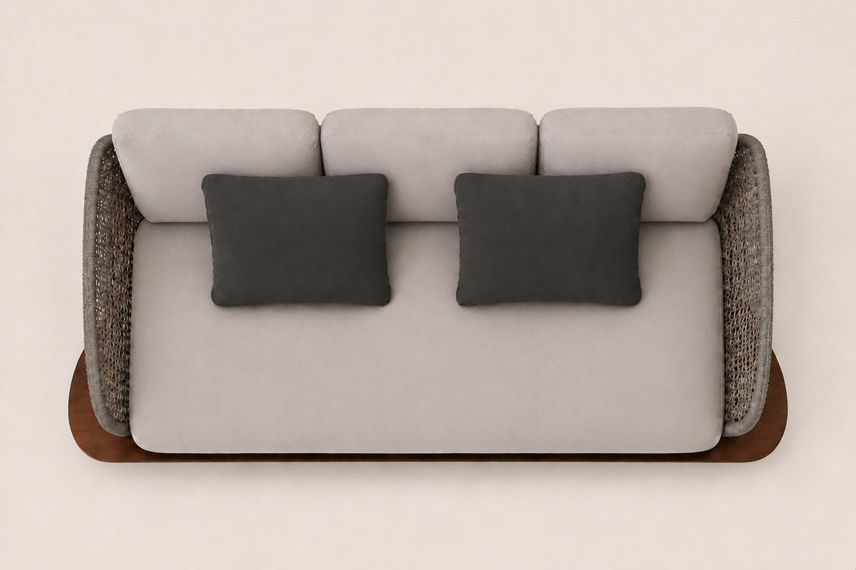 Positano Two-Seat Sofa, overhead top view