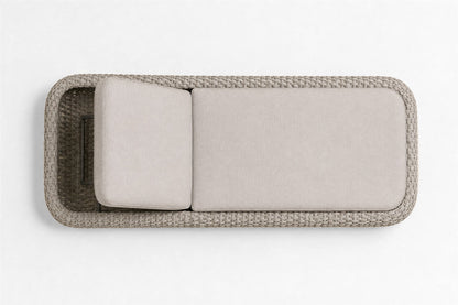 Sabbia Sun Lounger, overhead top view