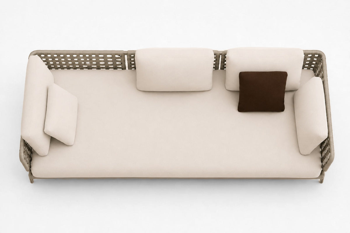 Salina Sofa, High Back, overhead top view