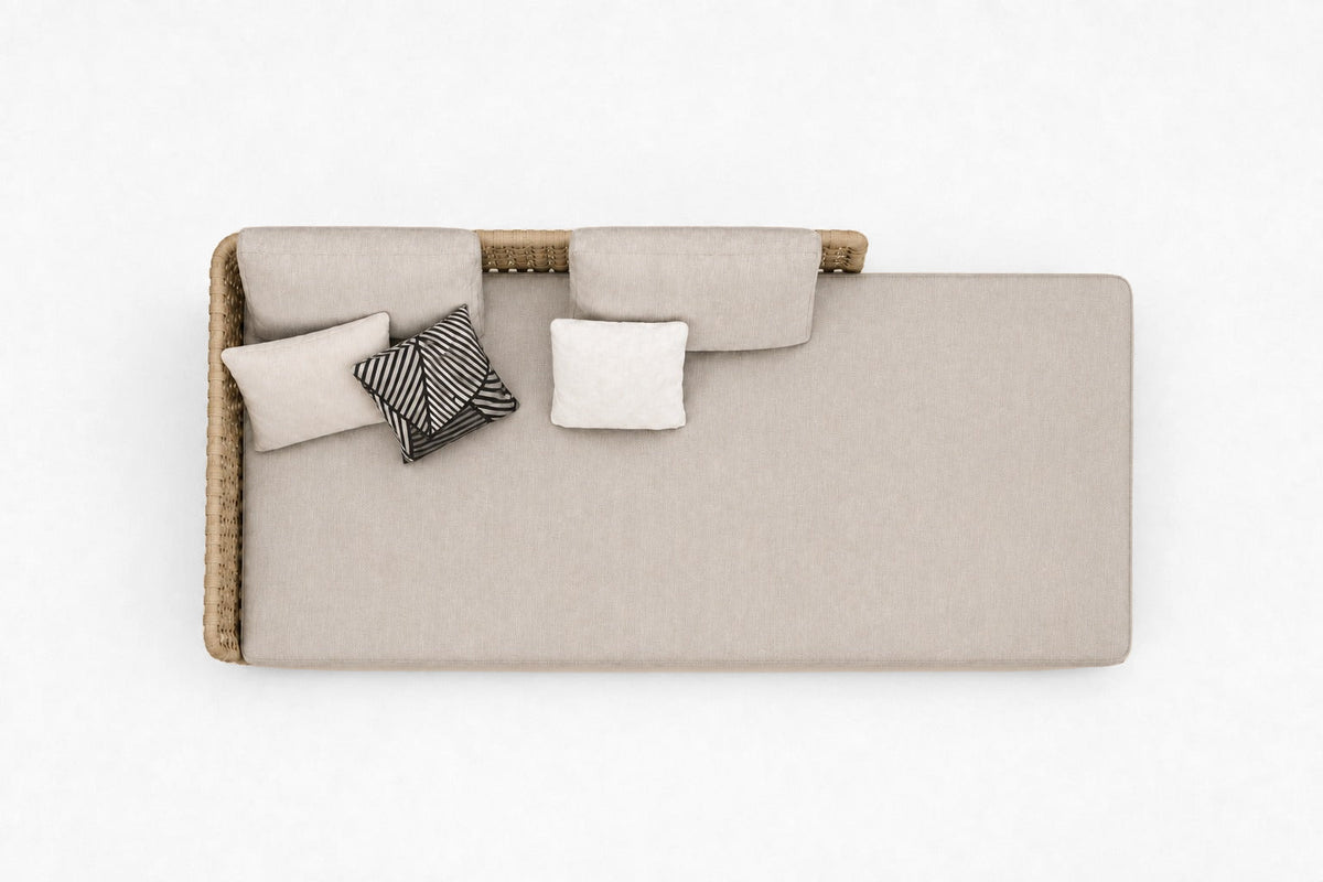 Salina Sofa, Low Back, overhead top view