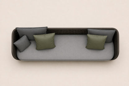 Santorini Sofa, 240 cm, overhead top view