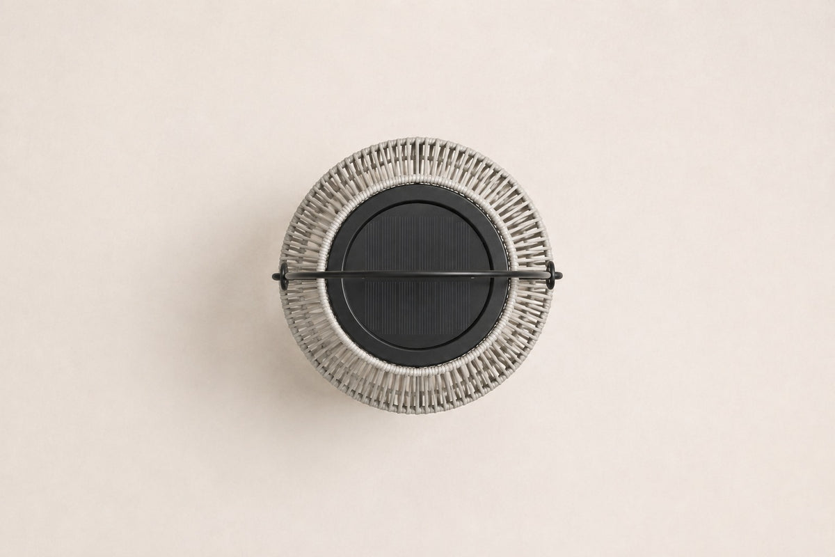 Solano Solar Lantern, Tall, overhead top view