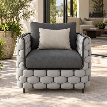 Lifestyle view: Bodrum Lounge Chair in a furnished setting