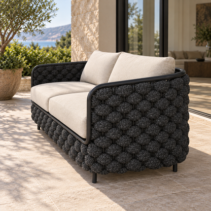 Lifestyle view: Bodrum Two-Seat Sofa in a furnished setting
