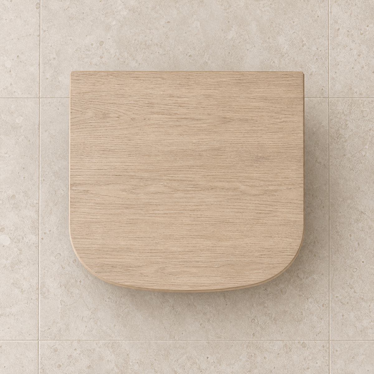 Byron Closed Nightstand, overhead top view