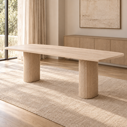 Lifestyle view: Byron Dining Table in a furnished residential interior