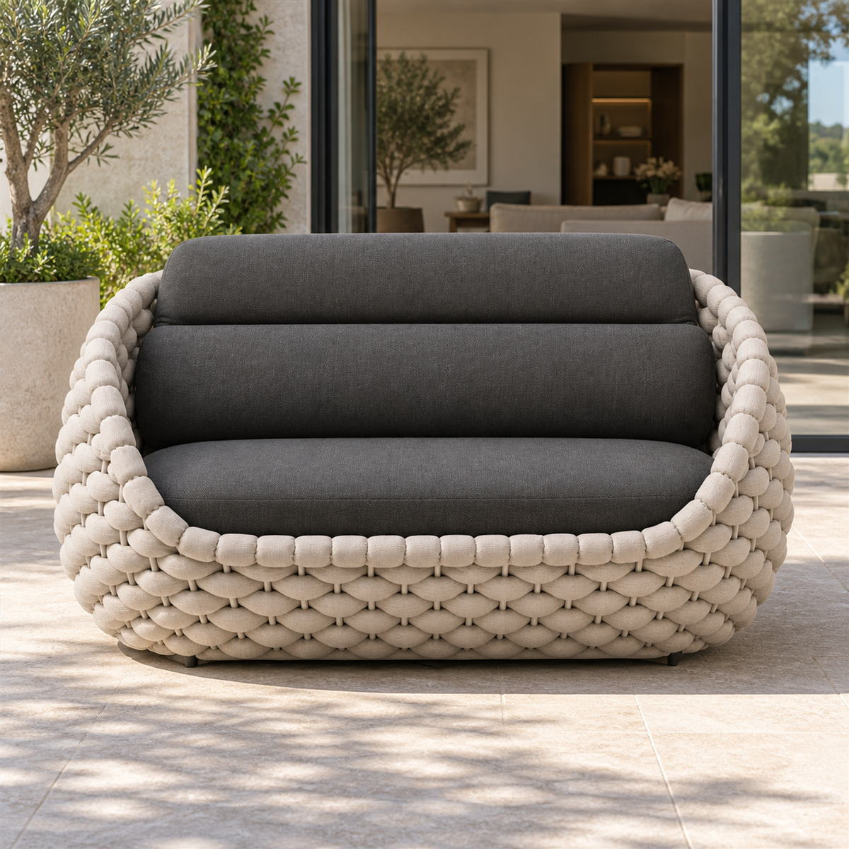 Lifestyle view: Cala Sofa, 145 cm in a furnished setting