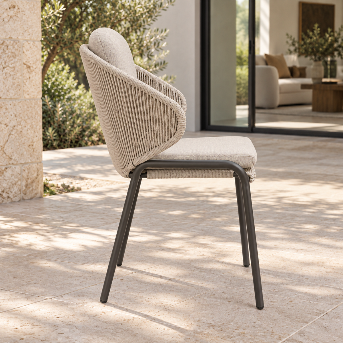 Lifestyle view: Comporta Dining Chair in a furnished setting