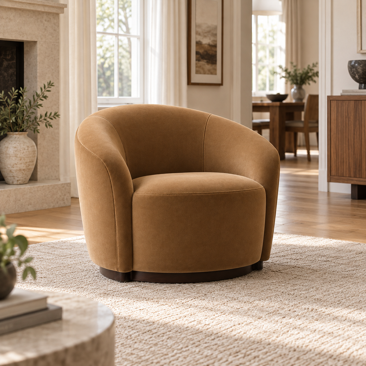 Lifestyle view: Copenhagen Chair, photographed in a quiet living room