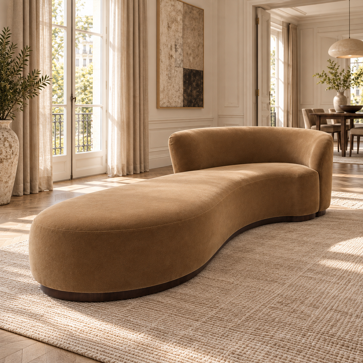 Lifestyle view: Copenhagen Right Arm Asymmetrical Sofa in a realistic setting