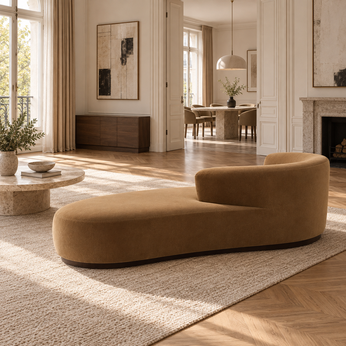 Lifestyle view: Copenhagen Right Arm Asymmetrical Sofa in a realistic setting