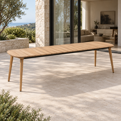 Lifestyle view: Estoril Dining Table, 280 cm in a furnished setting