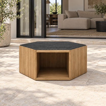 Lifestyle view: Formentera Coffee Table in a furnished setting