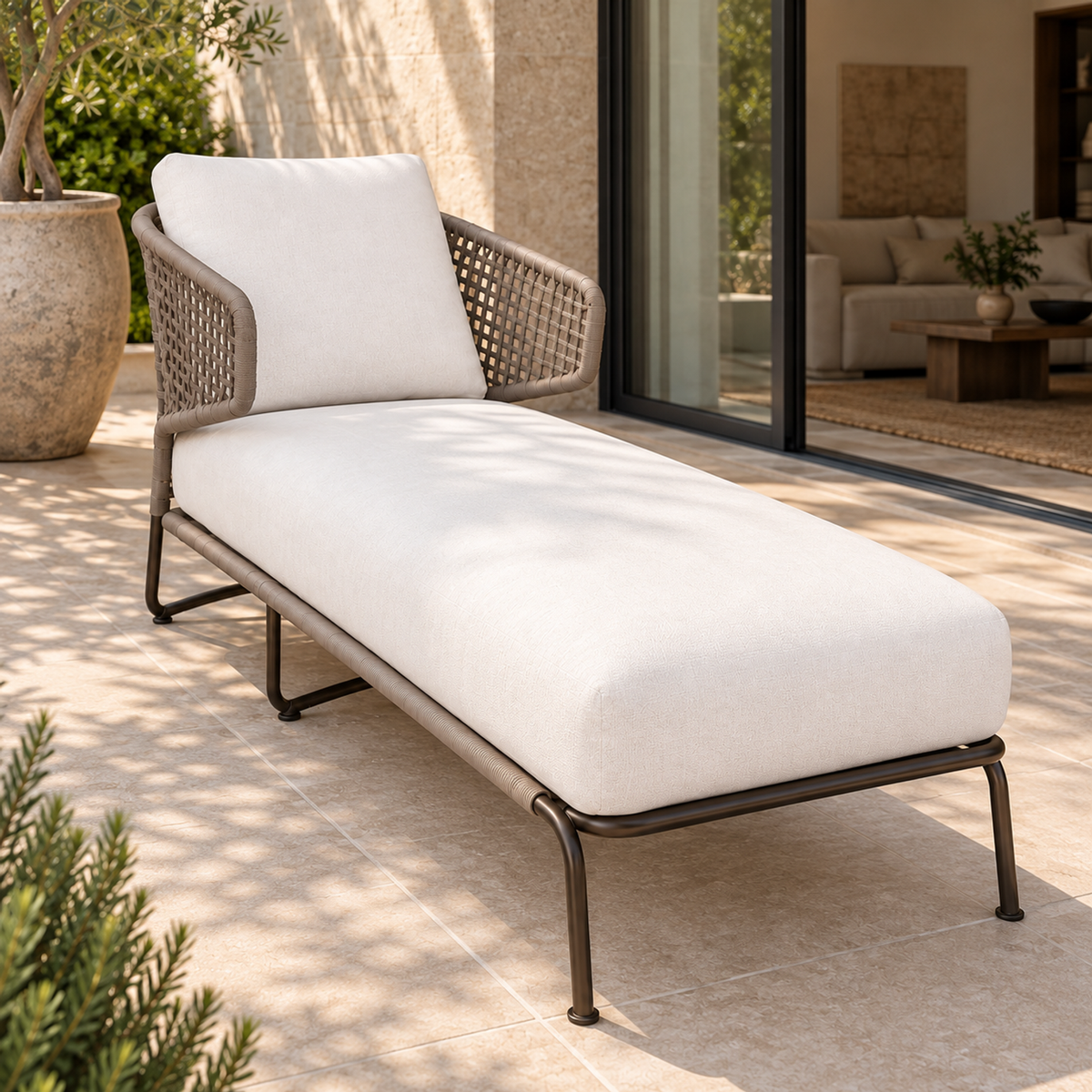 Lifestyle view: Ischia Chaise Sectional in a furnished setting