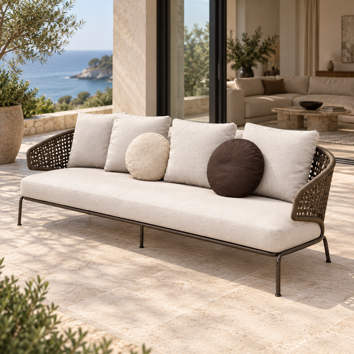 Lifestyle view: Ischia Sofa in a furnished setting
