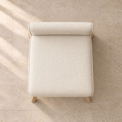 Jakob Fabric Dining Side Chair, overhead top view