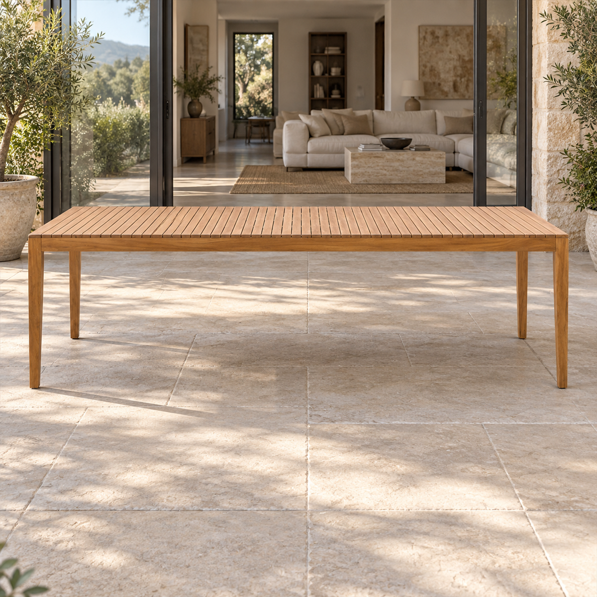 Lifestyle view: Lecce Dining Table, 280 cm in a furnished setting