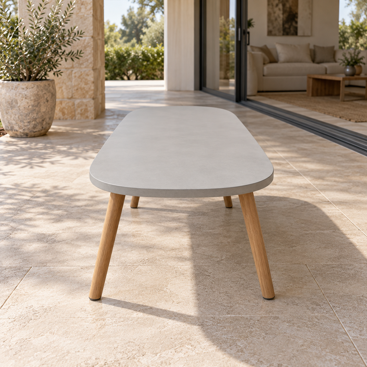 Lifestyle view: Menorca Coffee Table in a furnished setting