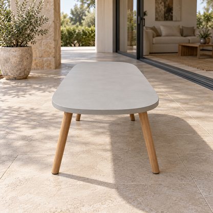 Lifestyle view: Menorca Coffee Table in a furnished setting