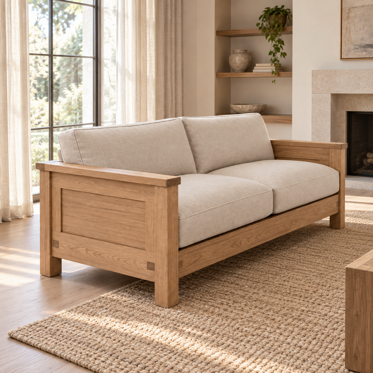 Lifestyle view: Ojai Sofa — interior setting view