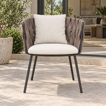 Lifestyle view: Otranto Dining Chair in a furnished setting