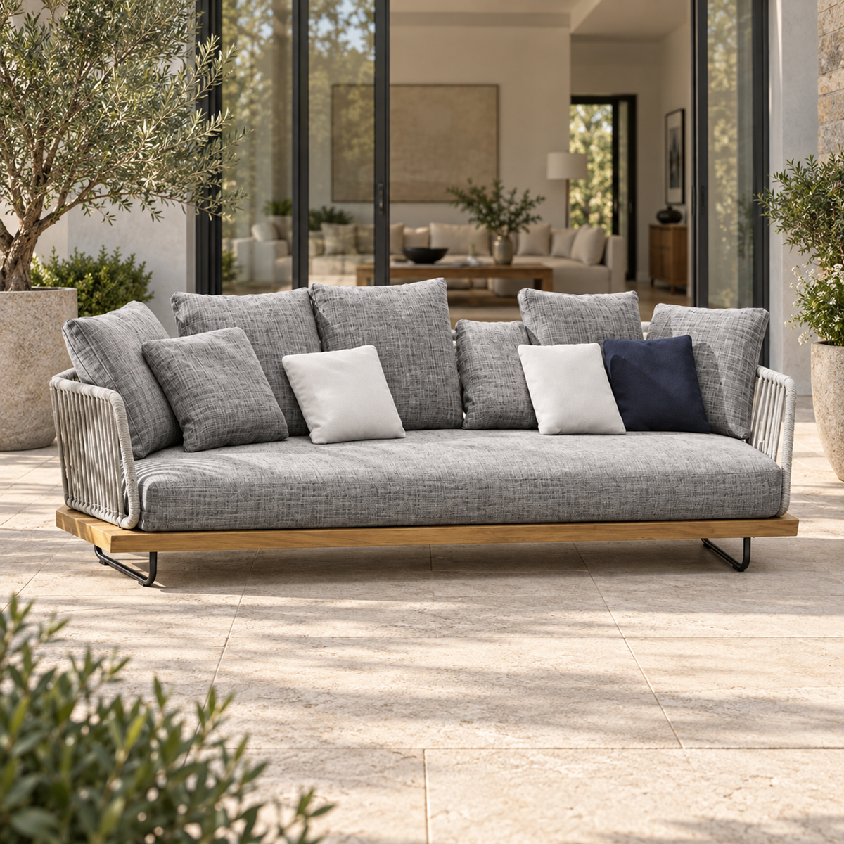 Lifestyle view: Portofino Sofa, 166 cm in a furnished setting