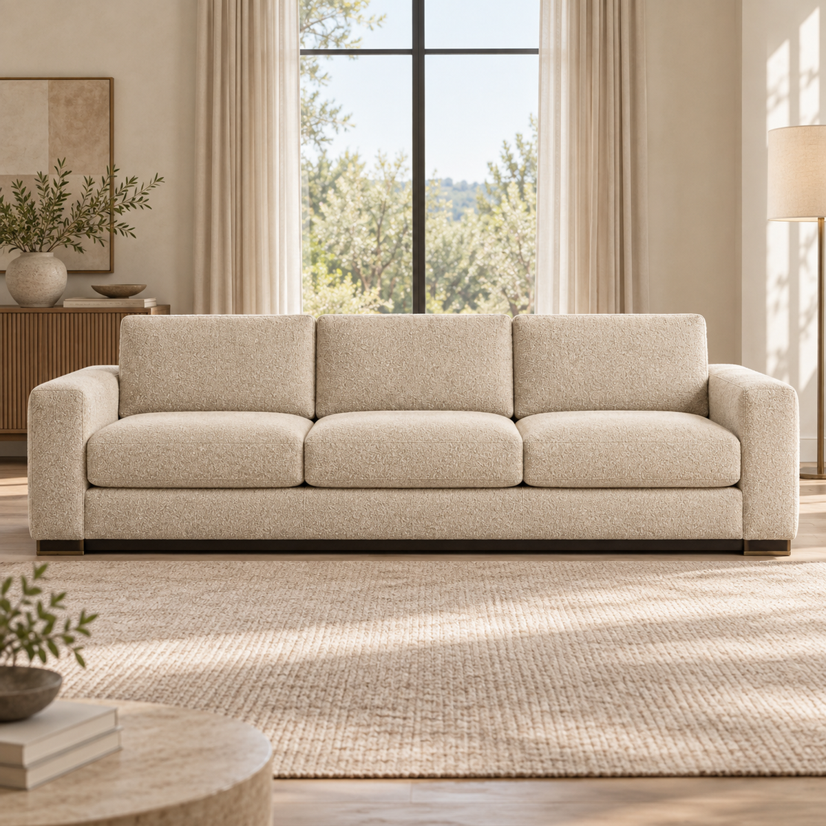 Lifestyle view: Presidio Sofa — photographed in a living room setting