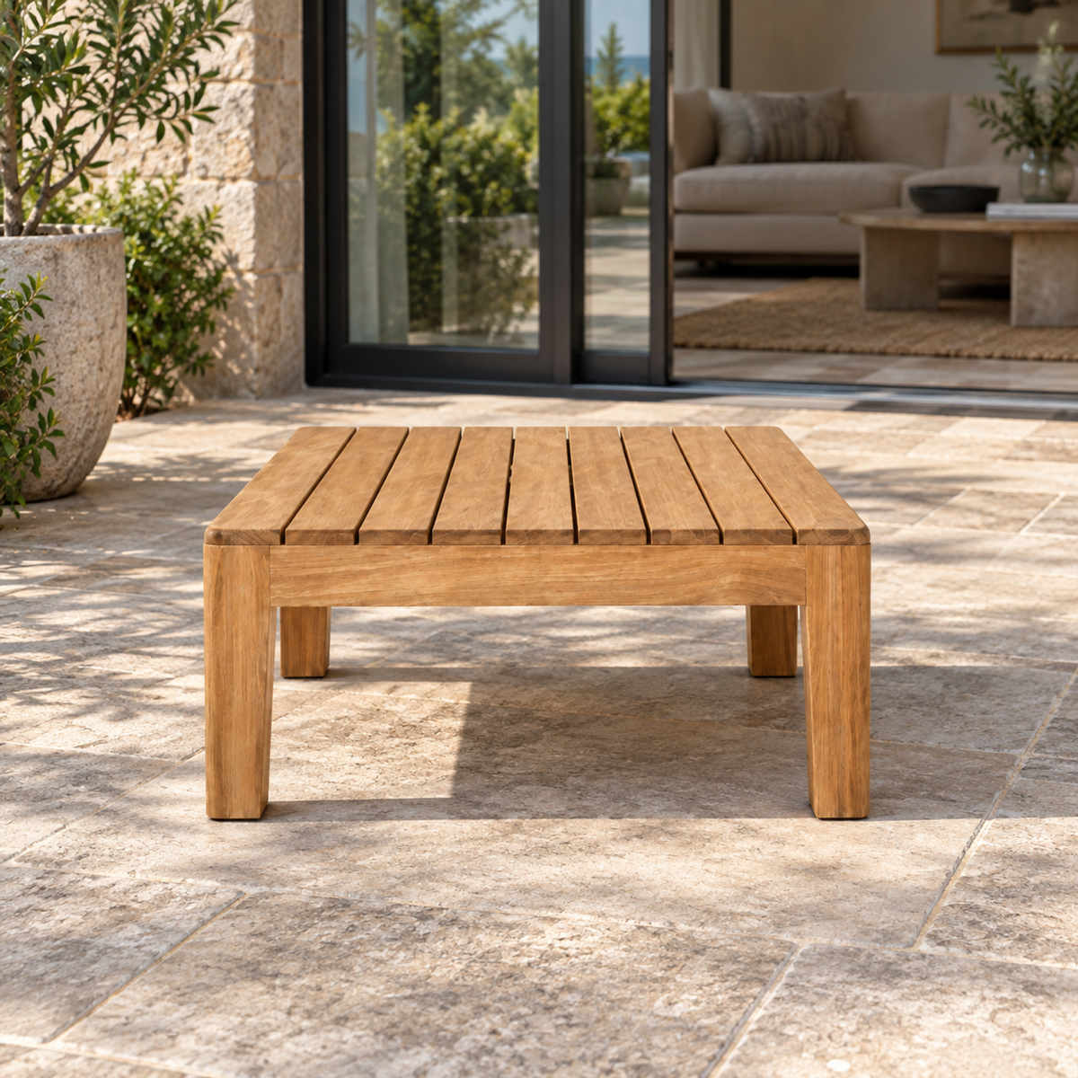 Lifestyle view: Puglia Side Table in a furnished setting