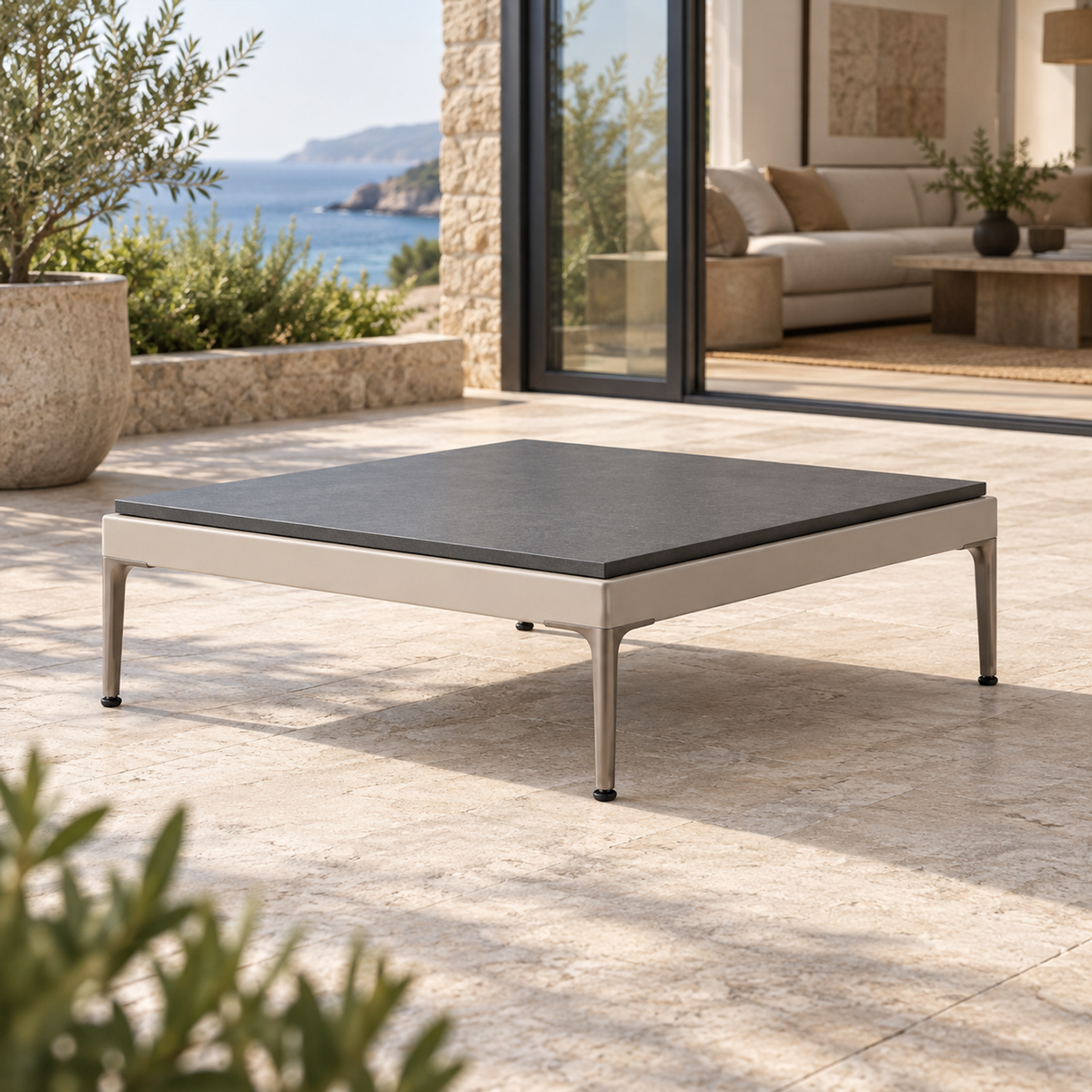 Lifestyle view: Salina Side Table in a furnished setting