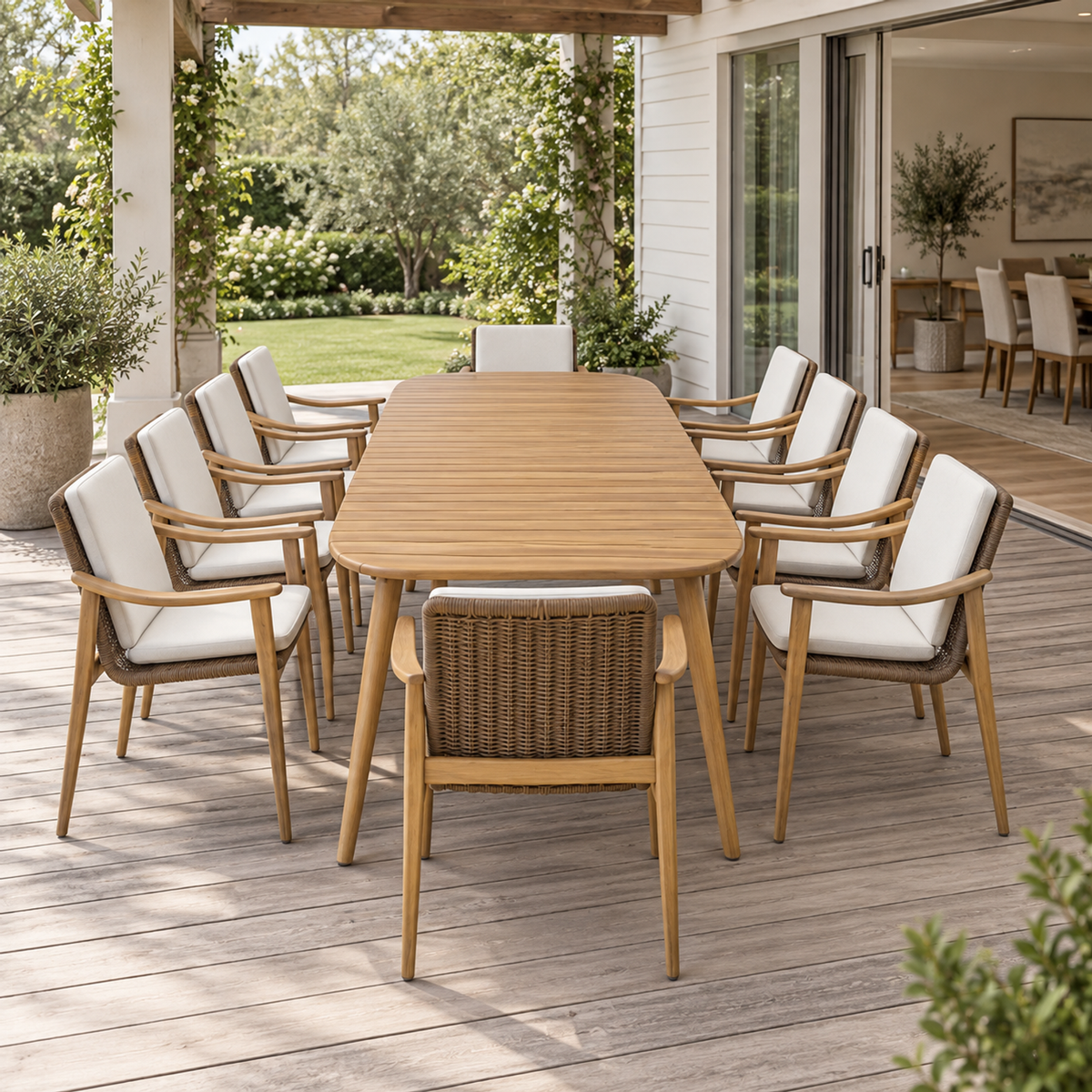 Lifestyle view: Estoril Outdoor Dining Set