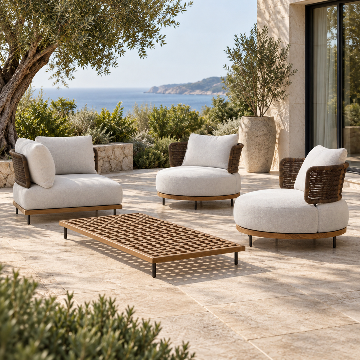 Lifestyle view: Ravello Outdoor Sofa Set