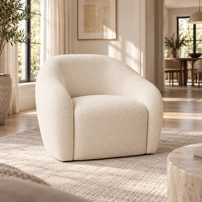 Lifestyle view: Sofia Chair, photographed in a quiet living room
