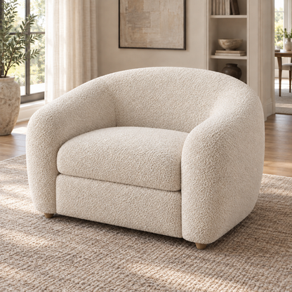 Sylvain chair, right diagonal in a furnished living room