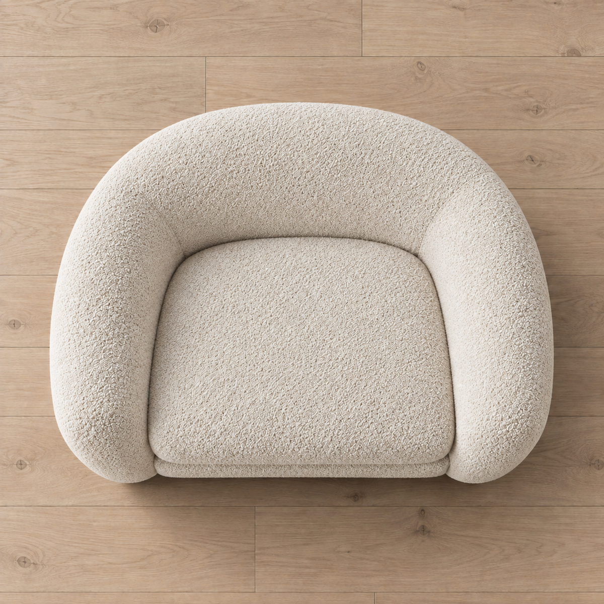 Sylvain chair, overhead view