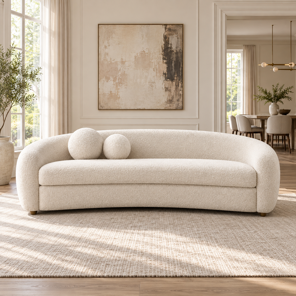 Lifestyle view: Sylvain Sofa, photographed in a furnished interior