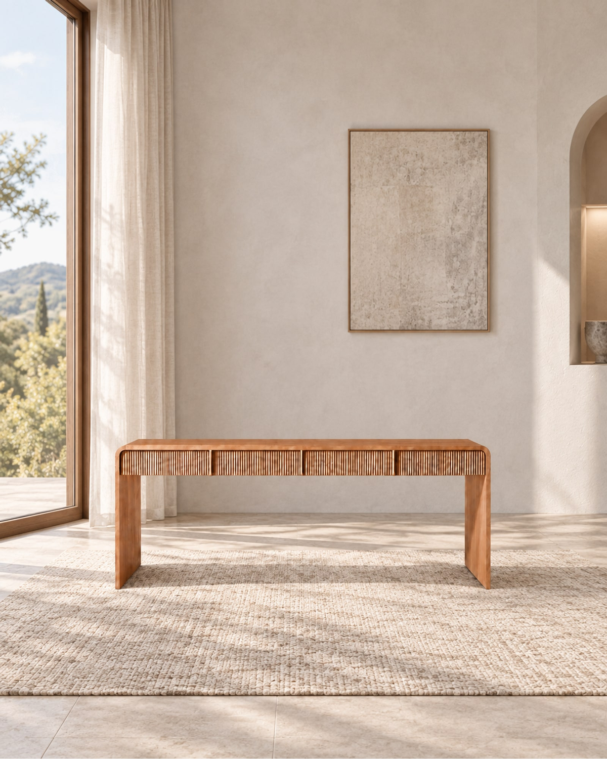 Alora Desk in a styled setting