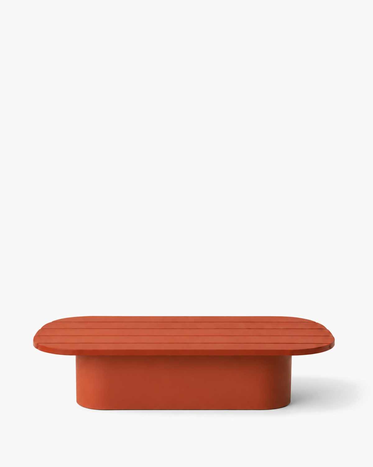 Aria Coffee Table in Aluminium in a styled setting