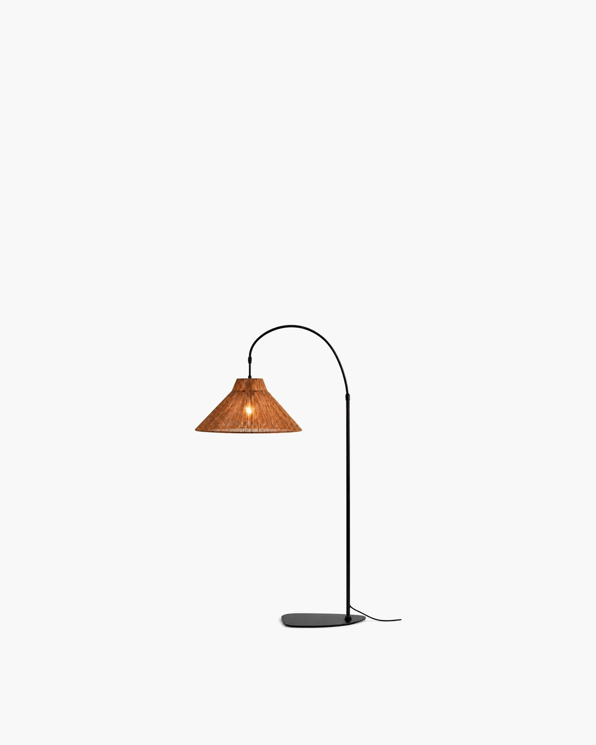 Cannella Arc Floor Lamp, Arc in Paper Rope