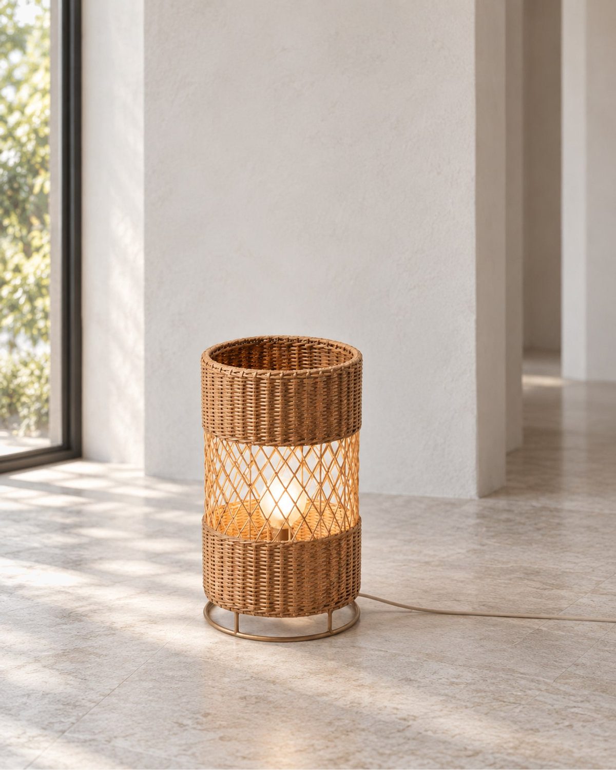 Cannella Table Lamp in a styled setting