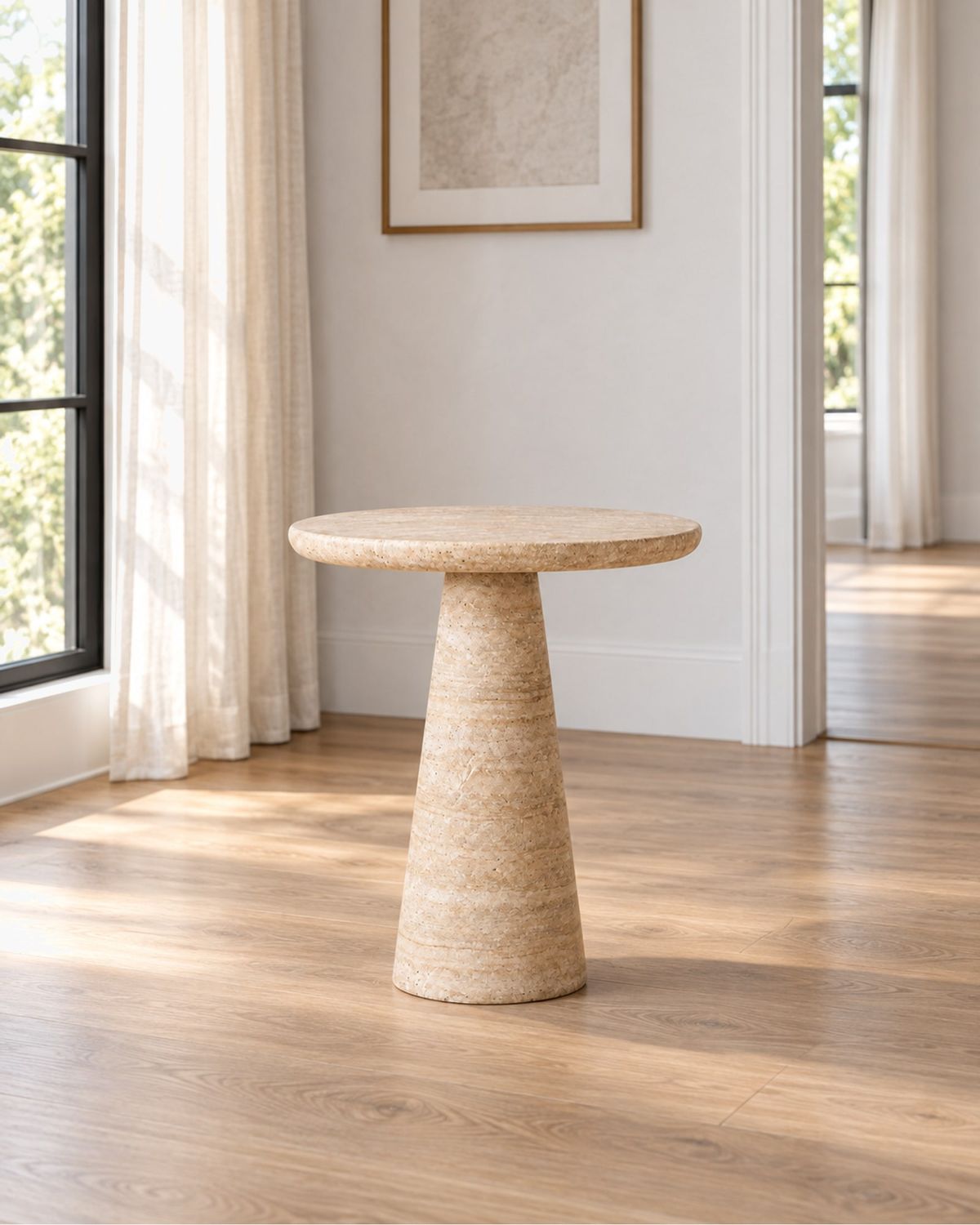 Cellini Round Side Table in a styled setting