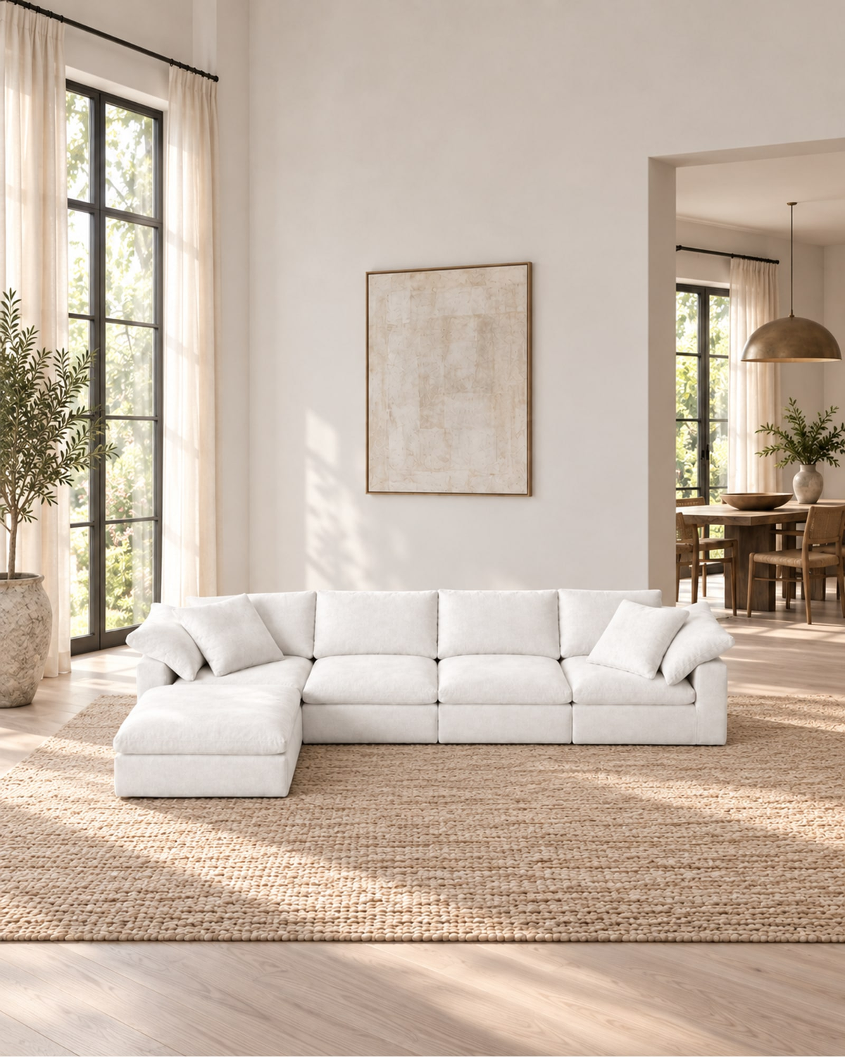 Cloud Sofa in a styled setting