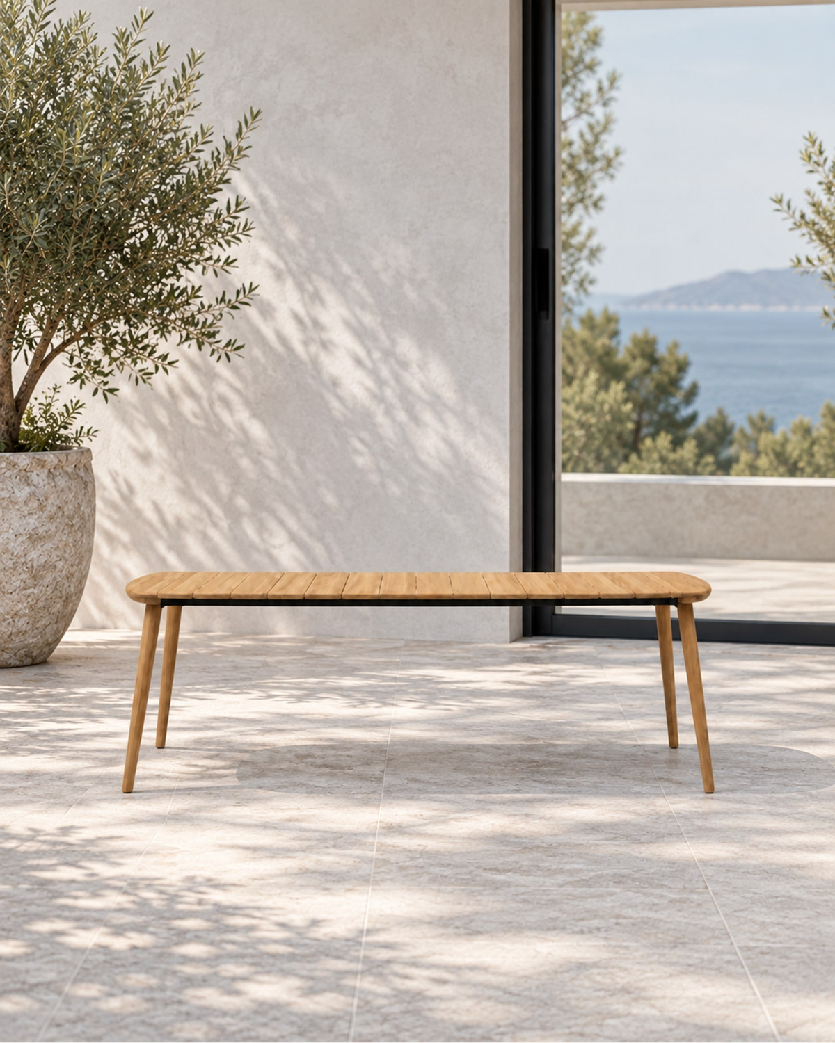 Estoril Dining Table, 160 cm in a styled setting