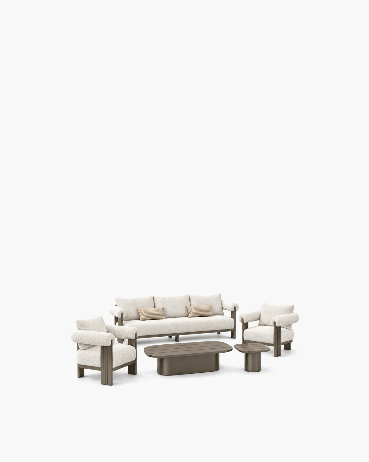 Ethereal Outdoor Sofa Set in Aluminium