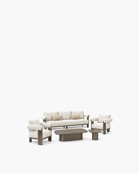 Ethereal Outdoor Sofa Set in Aluminium