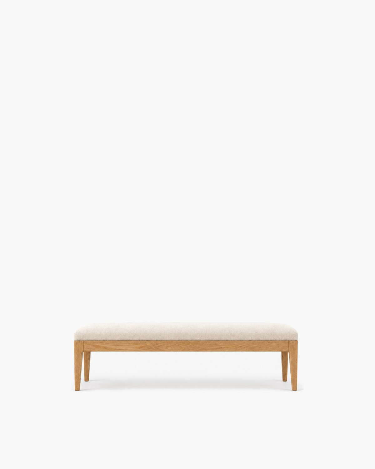 French Contemporary Fabric End-of-Bed Bench