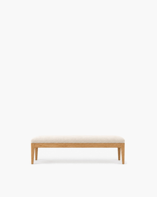French Contemporary Fabric End-of-Bed Bench