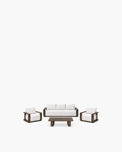 Grace Outdoor Sofa Set in Aluminium